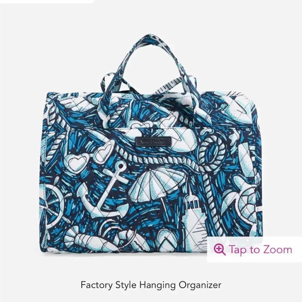 Vera Bradley Factory Style Hanging Organizer in Shore Enough NWT